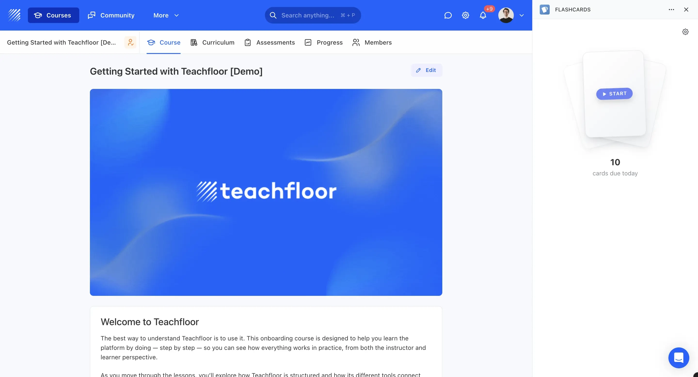 Teachfloor Flashcards app intro screenshot